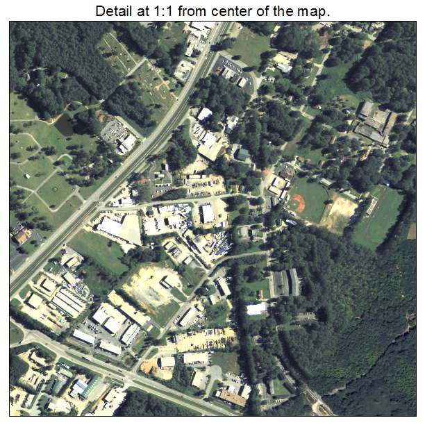 Fairburn, Georgia aerial imagery detail