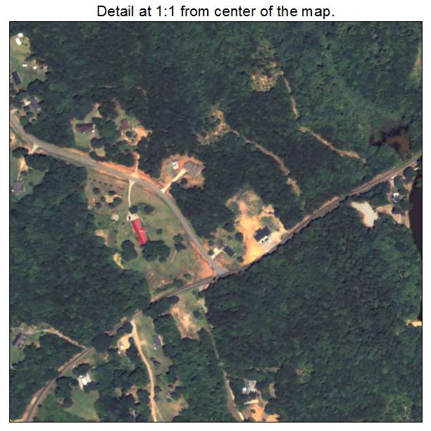 Flovilla, Georgia aerial imagery detail