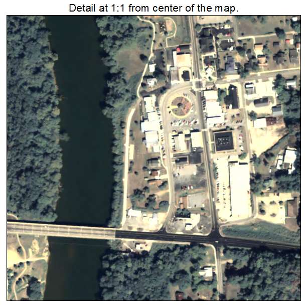 Franklin, Georgia aerial imagery detail
