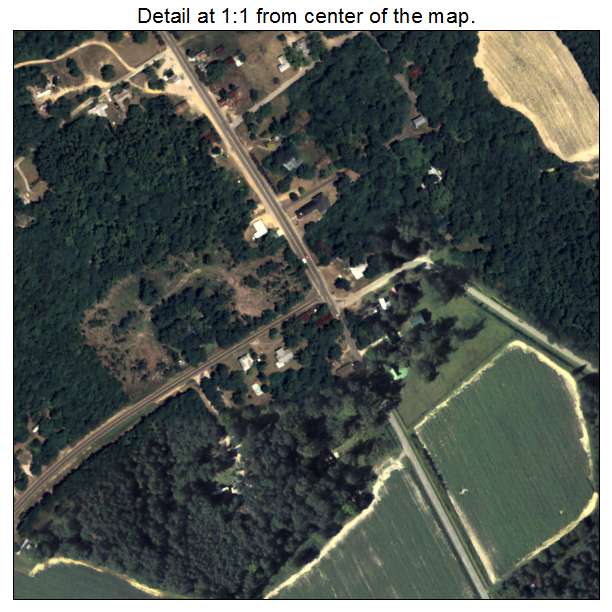 Girard, Georgia aerial imagery detail