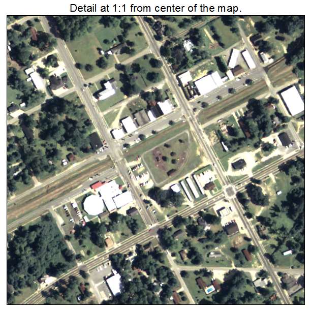Glenwood, Georgia aerial imagery detail