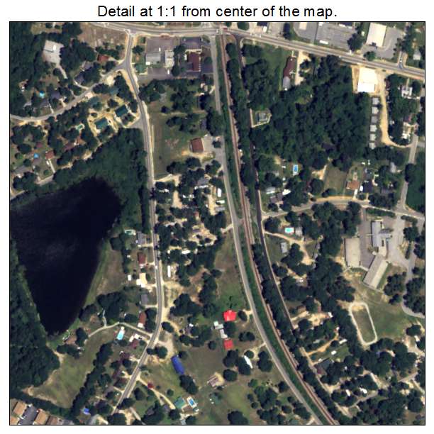 Grovetown, Georgia aerial imagery detail