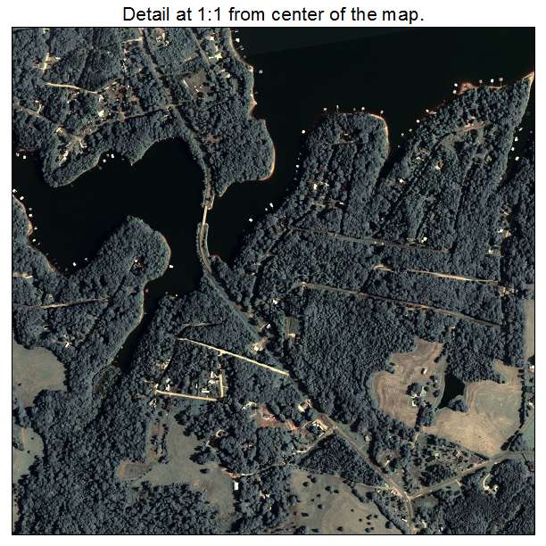 Gumlog, Georgia aerial imagery detail