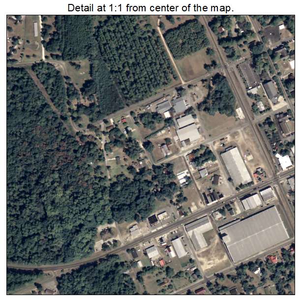 Hahira, Georgia aerial imagery detail