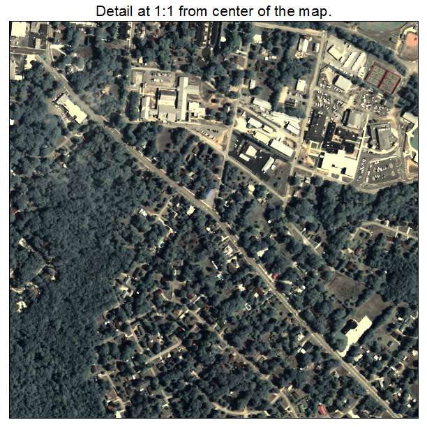 Hartwell, Georgia aerial imagery detail