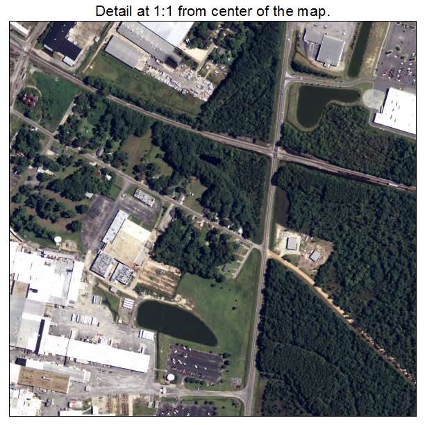 Hazlehurst, Georgia aerial imagery detail