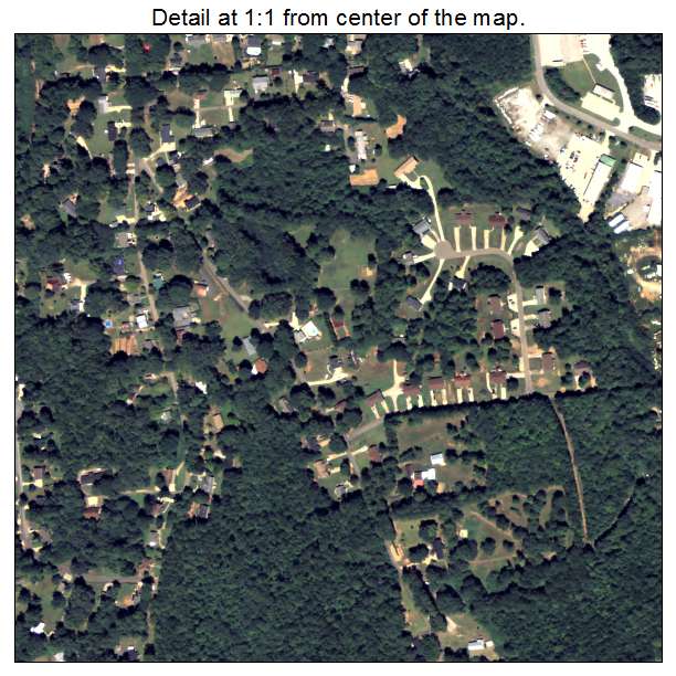 Holly Springs, Georgia aerial imagery detail