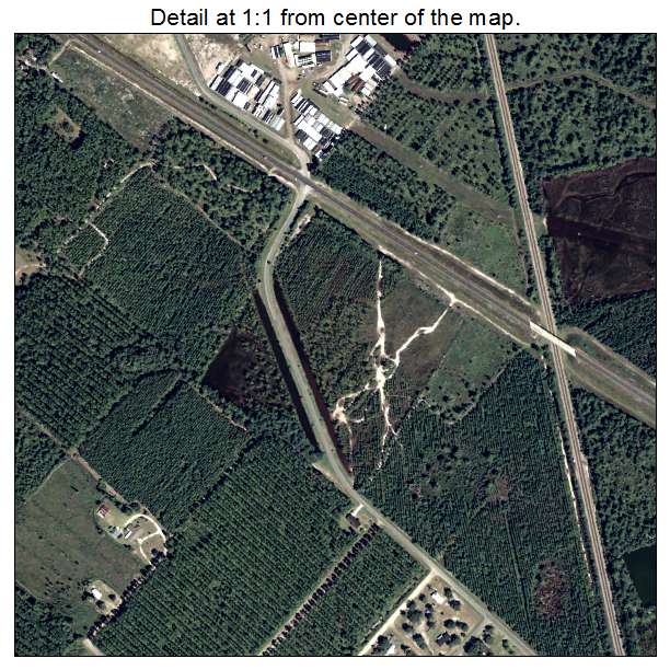 Homeland, Georgia aerial imagery detail