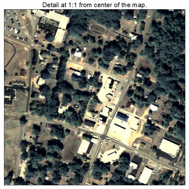 Ila, Georgia aerial imagery detail