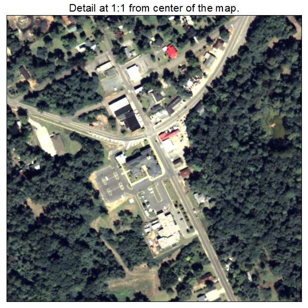Irwinton, Georgia aerial imagery detail