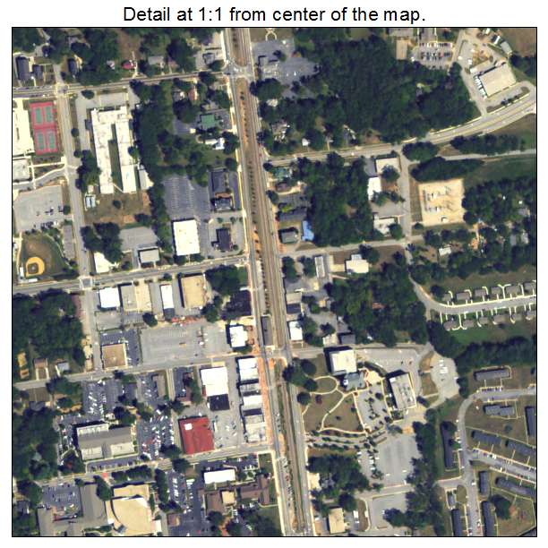 Jonesboro, Georgia aerial imagery detail