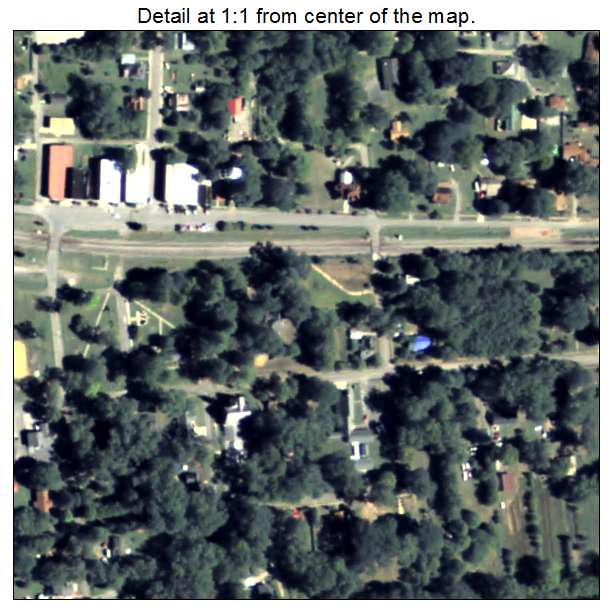 Kingston, Georgia aerial imagery detail