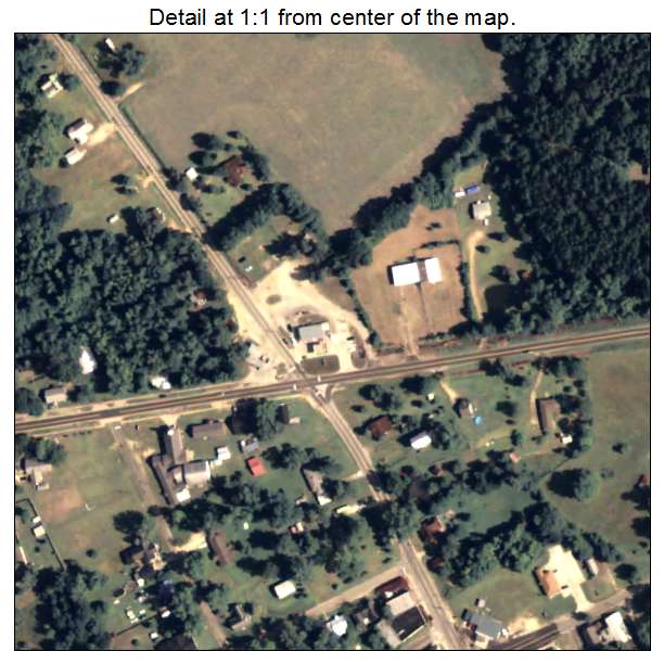 Kite, Georgia aerial imagery detail