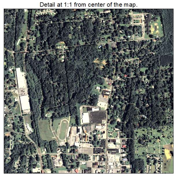 La Fayette, Georgia aerial imagery detail