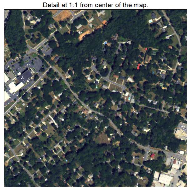 Lilburn, Georgia aerial imagery detail