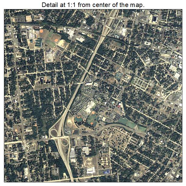 Macon, Georgia aerial imagery detail