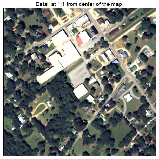 Mansfield, Georgia aerial imagery detail