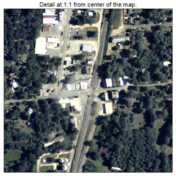 Marshallville, Georgia aerial imagery detail