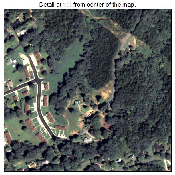 McCaysville, Georgia aerial imagery detail