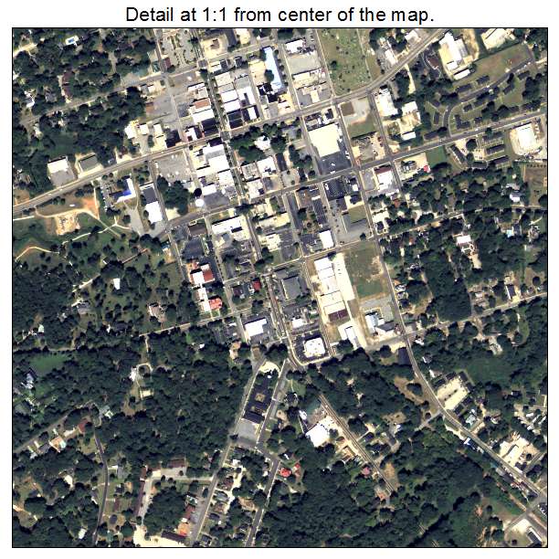 Monroe, Georgia aerial imagery detail
