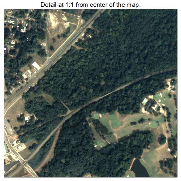 Montezuma, Georgia aerial imagery detail