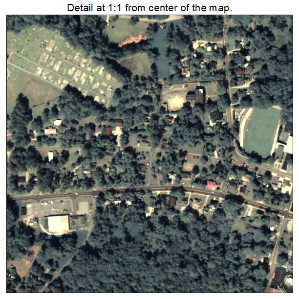 Monticello, Georgia aerial imagery detail