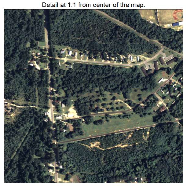 Mount Vernon, Georgia aerial imagery detail