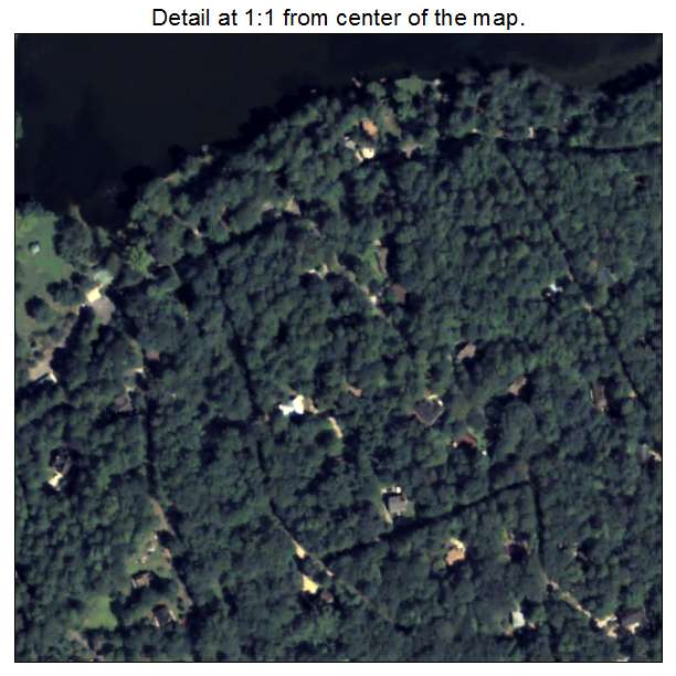 Mountain Park, Georgia aerial imagery detail