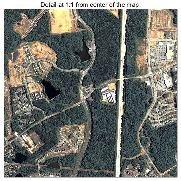 Newnan, Georgia aerial imagery detail