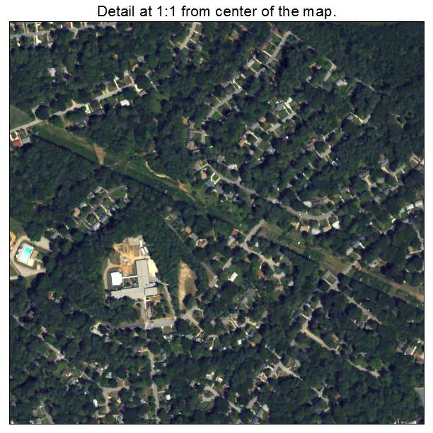 North Decatur, Georgia aerial imagery detail