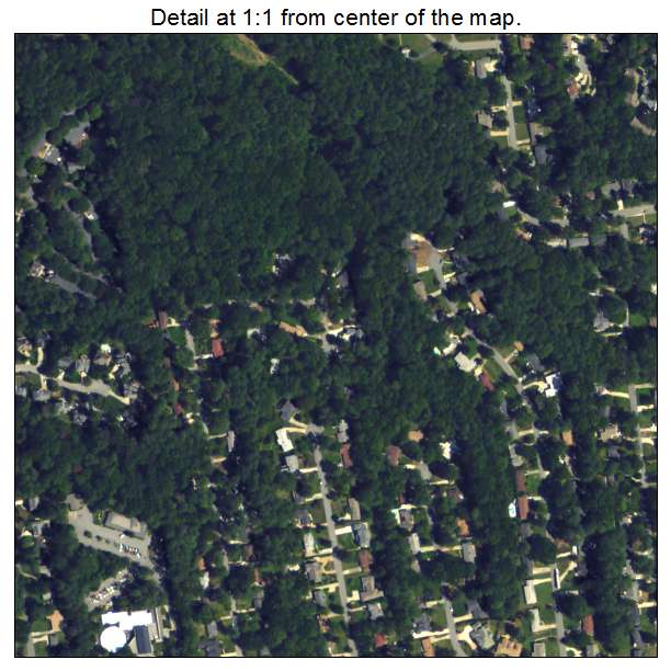 North Druid Hills, Georgia aerial imagery detail