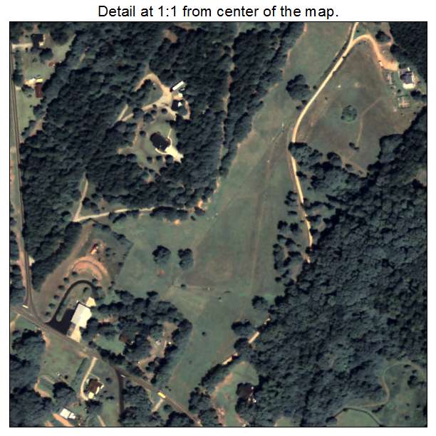 North High Shoals, Georgia aerial imagery detail