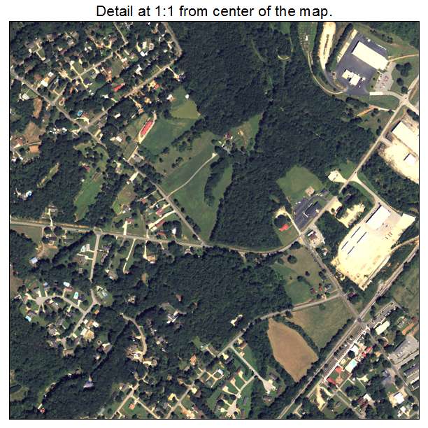 Oakwood, Georgia aerial imagery detail