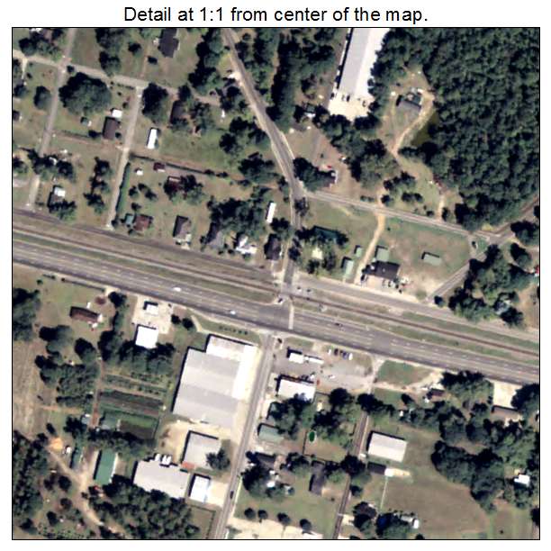 Odum, Georgia aerial imagery detail