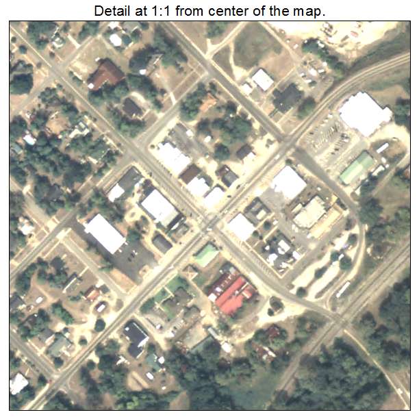 Oglethorpe, Georgia aerial imagery detail