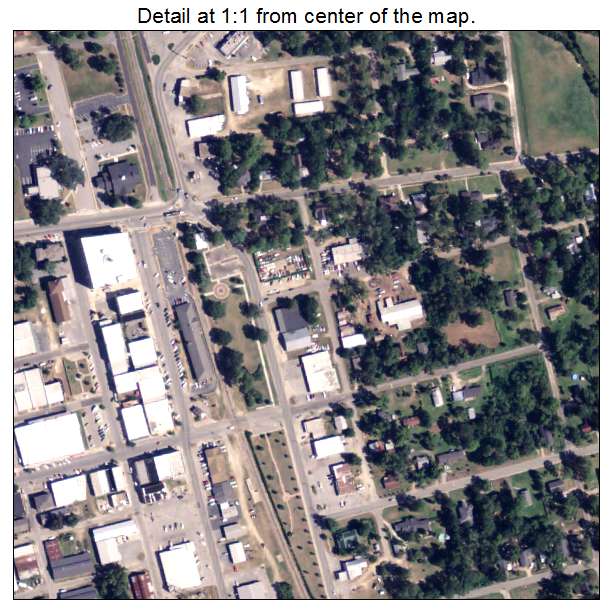 Pelham, Georgia aerial imagery detail