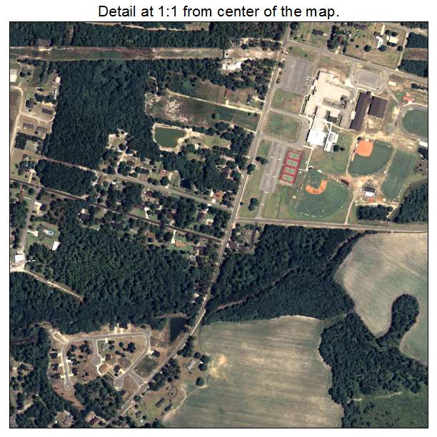 Pembroke, Georgia aerial imagery detail