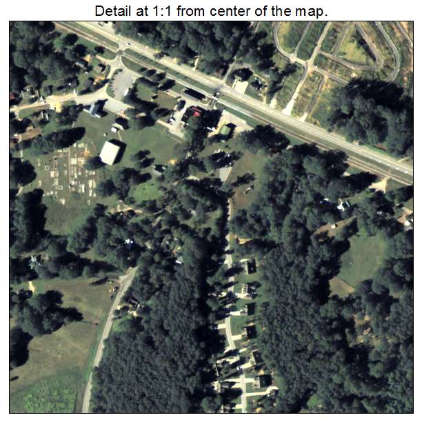 Pendergrass, Georgia aerial imagery detail