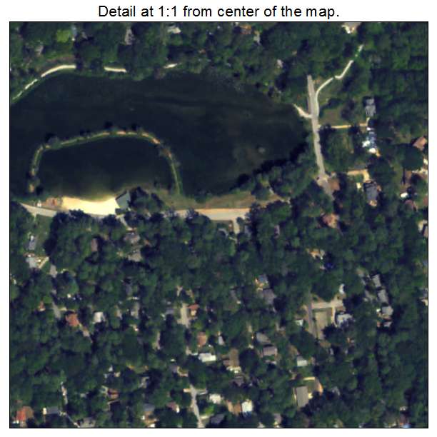 Pine Lake, Georgia aerial imagery detail
