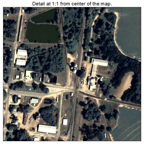 Pinehurst, Georgia aerial imagery detail