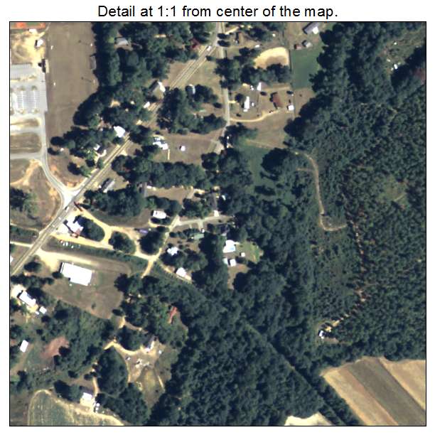 Preston, Georgia aerial imagery detail