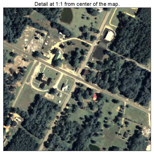 Riddleville, Georgia aerial imagery detail