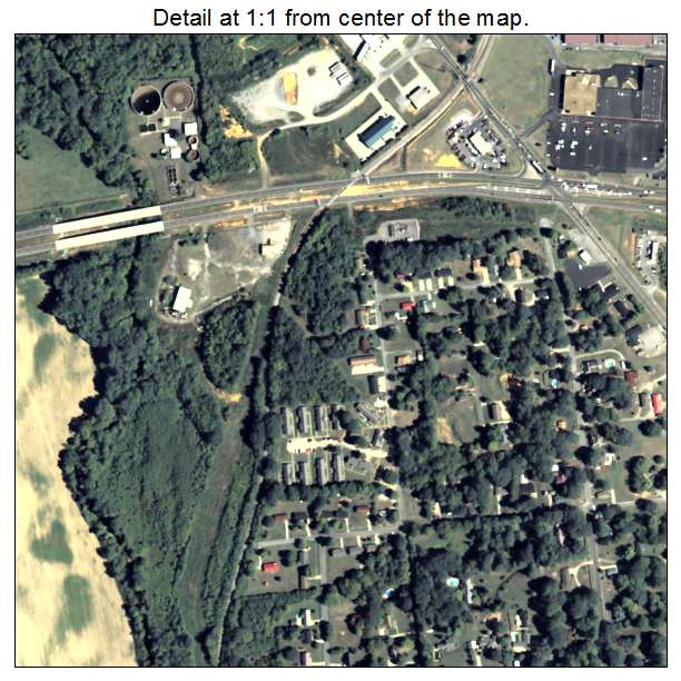 Rockmart, Georgia aerial imagery detail