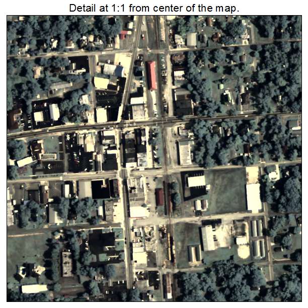Royston, Georgia aerial imagery detail
