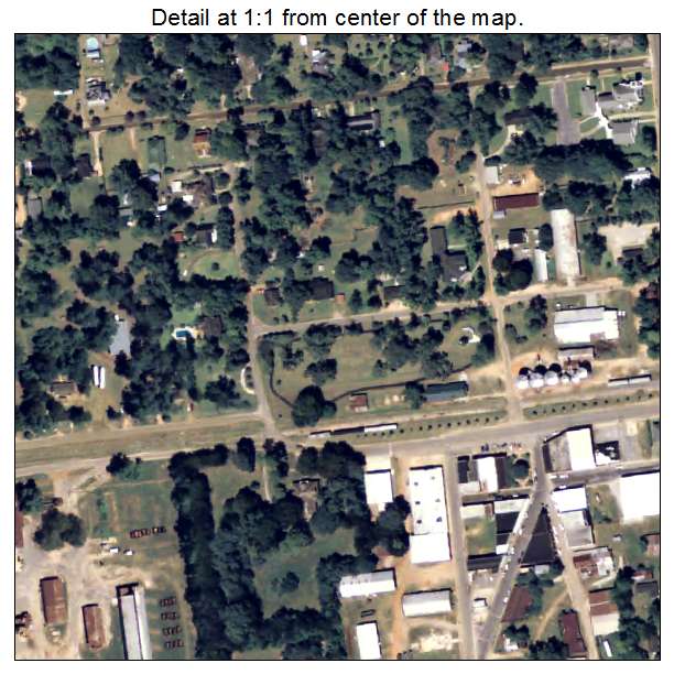 Shellman, Georgia aerial imagery detail
