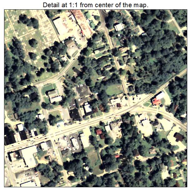 Sparta, Georgia aerial imagery detail