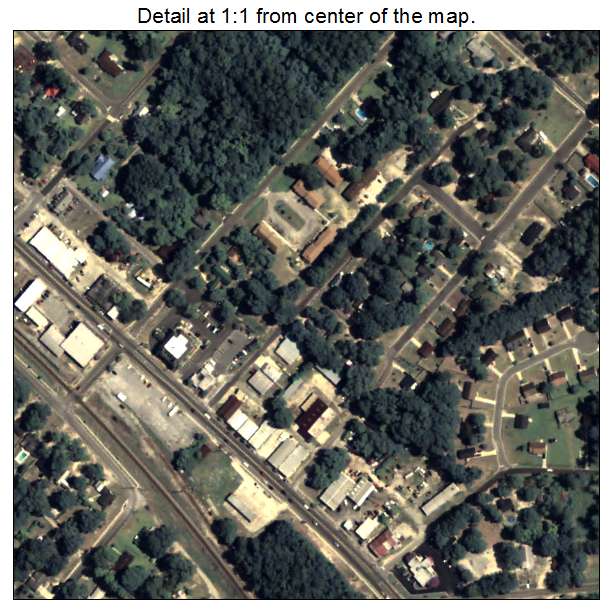 Springfield, Georgia aerial imagery detail