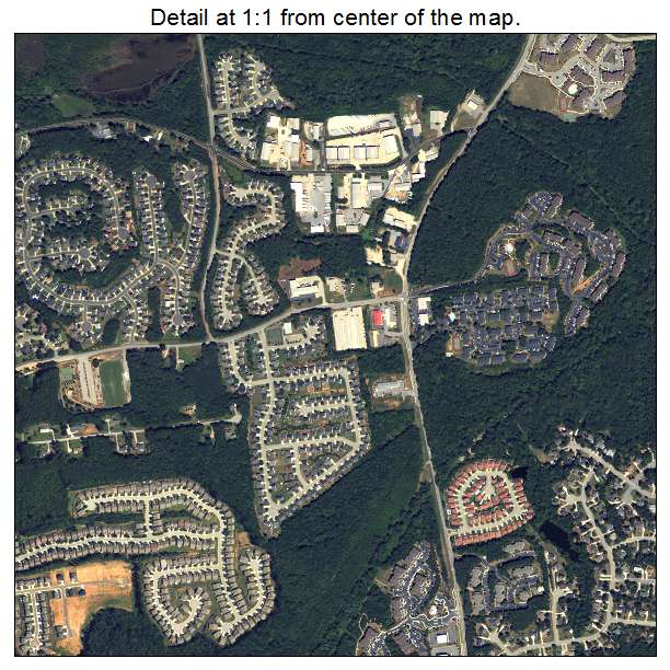 Stockbridge, Georgia aerial imagery detail