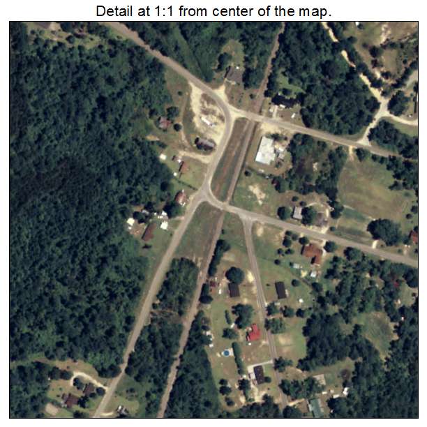Summertown, Georgia aerial imagery detail