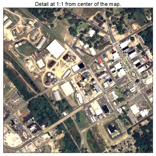 Sylvania, Georgia aerial imagery detail